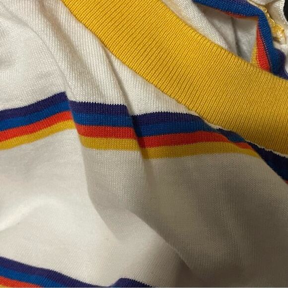 Women's Vans Rainbow Striped Crop Top - Picture 5 of 6